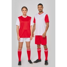 Maillot manches courtes bicolore unisexe