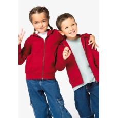 Sweat-shirt écoresponsable zippé à capuche enfant