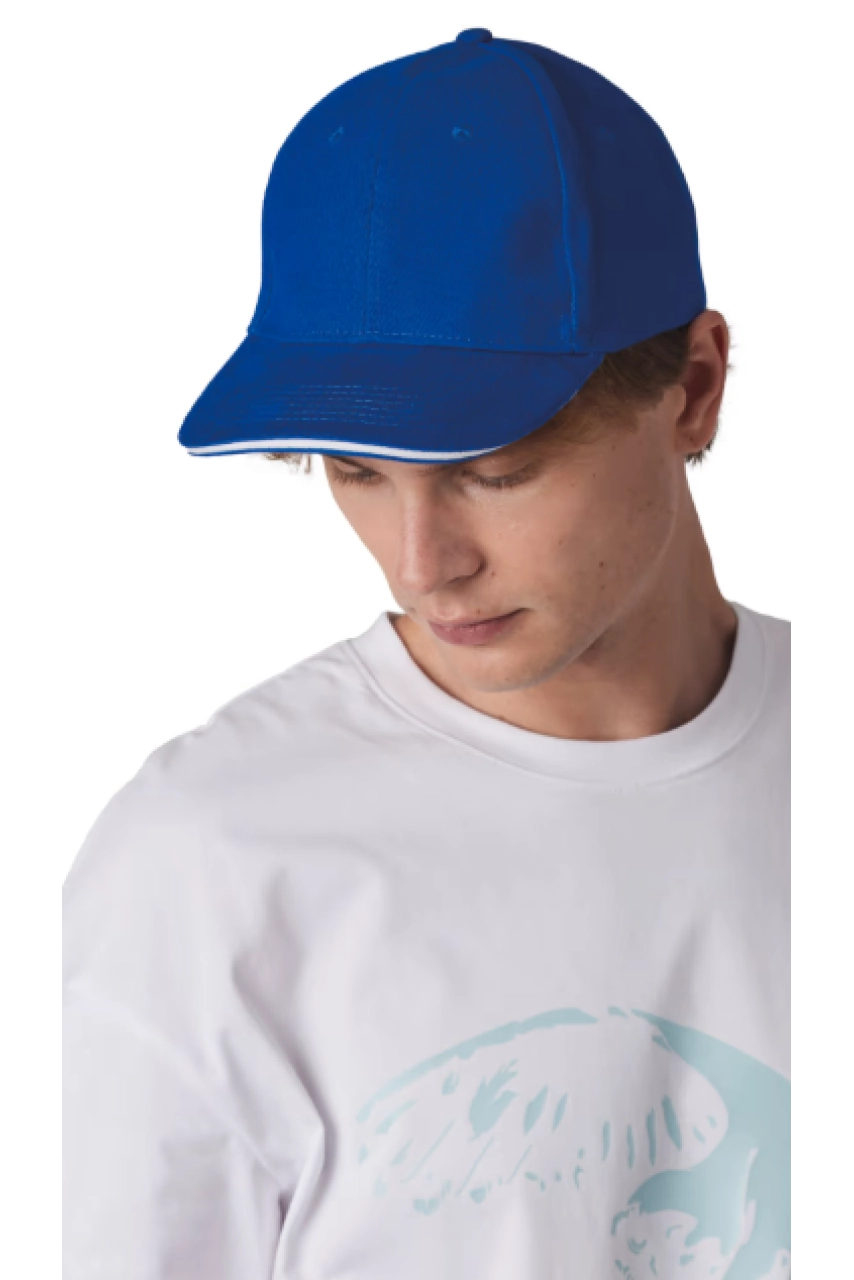 Casquette Baseball avec sandwich - 6 panneaux