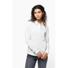 Polo piqué manches longues Bio180 femme