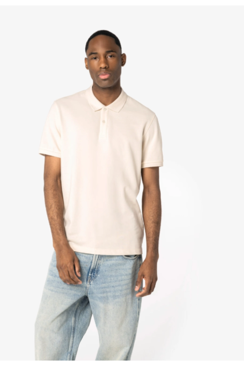 Polo écoresponsable maille piquée homme