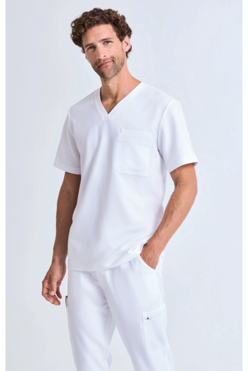 Tunique stretch manches courtes homme