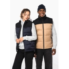 Bodywarmer matelassé bi-ton unisexe