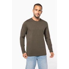 T-shirt col rond manches longues homme