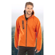 Veste Softshell 3 couches recyclée à capuche unisexe