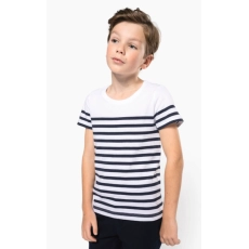 T-shirt marin col rond Bio enfant