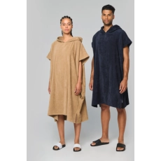 Poncho éponge à capuche unisexe