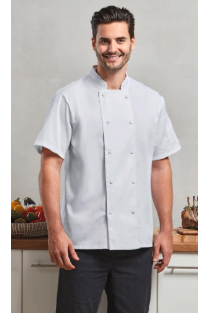 Veste chef cuisinier manches courtes Coolchecker®