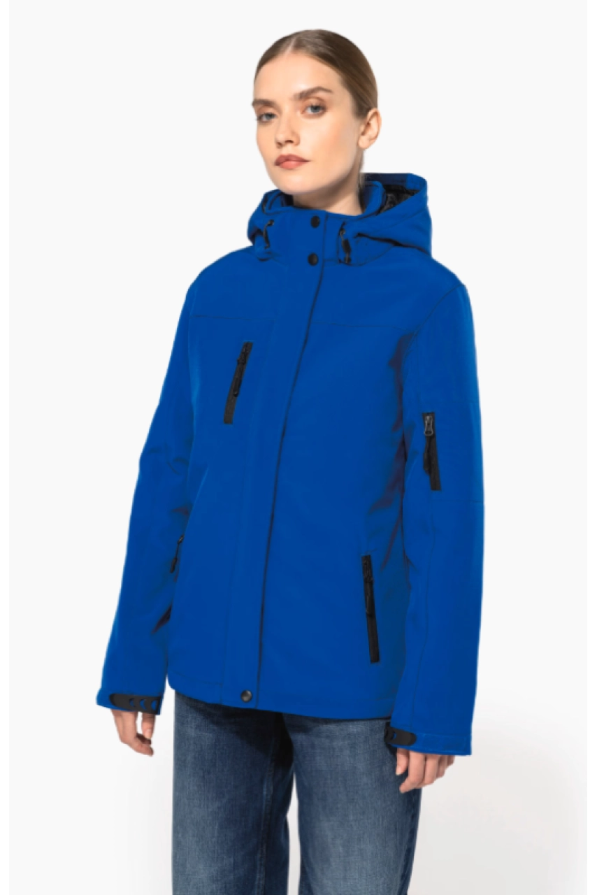 Parka softshell doublée capuche femme