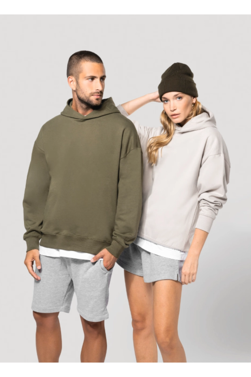 Sweatshirt à capuche molleton oversize unisexe