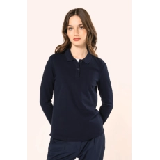 Polo Supima® manches longues femme