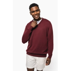 Pull col V homme