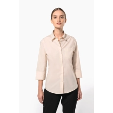 Chemise popeline polycoton manches 3/4 entretien facile femme