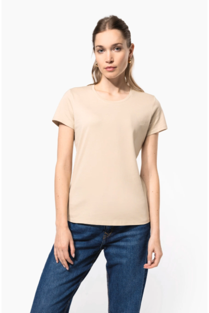 T-shirt col rond manches courtes femme