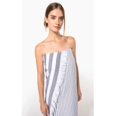 Fouta rayée avec franges