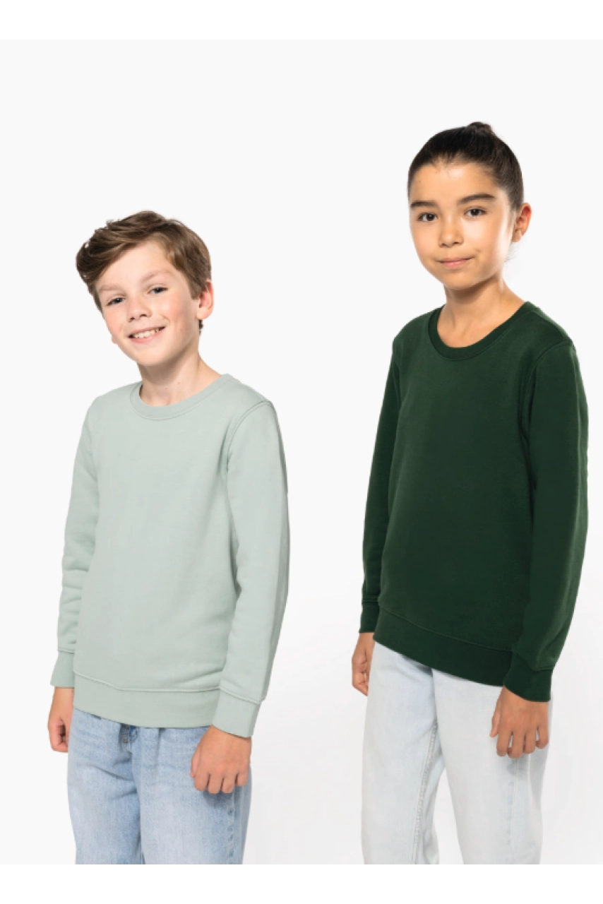 Sweat-shirt écoresponsable col rond enfant