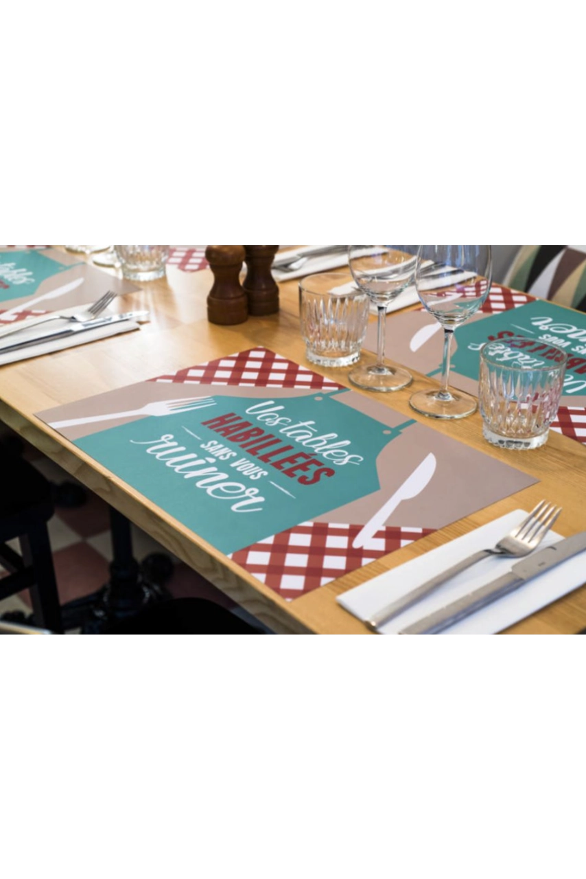 SET DE TABLE IMPRESSION RECTO