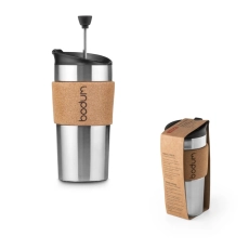 TRAVEL PRESS CORK MUG DE VOYAGE 450ML