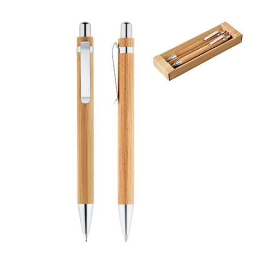 GREENY KIT STYLO BILLE ET PORTE-MINE EN BAMBOU