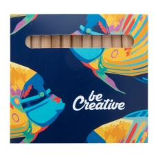 set de 12 crayons en bois