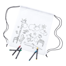 Sac piscine à colorier avec cordelettes