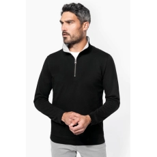 Trucker > sweat-shirt piqué col zippé homme