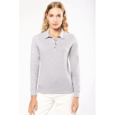 Polo jersey manches longues femme