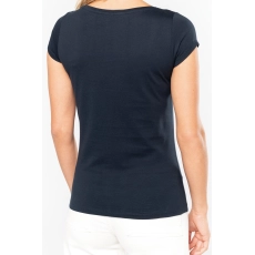 T-shirt col bateau manches courtes femme