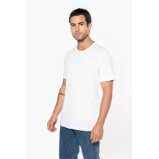 T-shirt Bio col à bords francs manches courtes homme