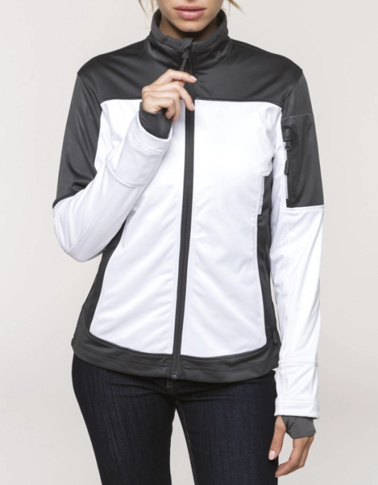 Veste softshell bicolore femme