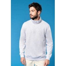 Sweat-shirt col zippé homme