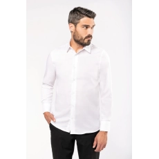 Chemise ajustée manches longues sans repassage