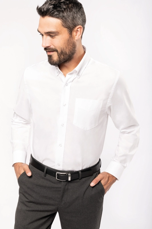 Chemise oxford manches longues