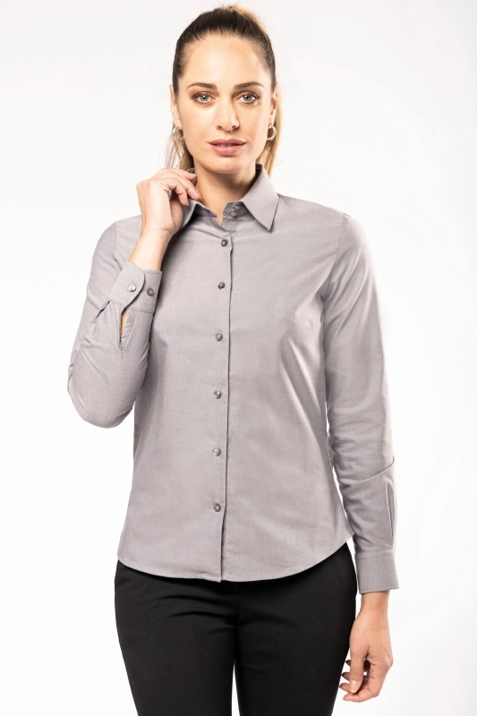 Chemise oxford manches longues femme