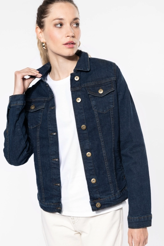 Blouson denim non doublé femme