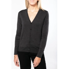 Cardigan boutonné mérinos femme