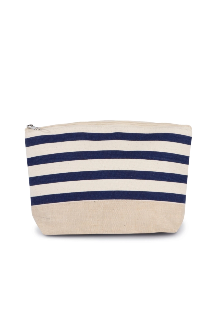 Pochette accessoires imprimé marin