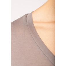 T-shirt Lyocell TENCEL™ col V manches courtes femme - 145 g