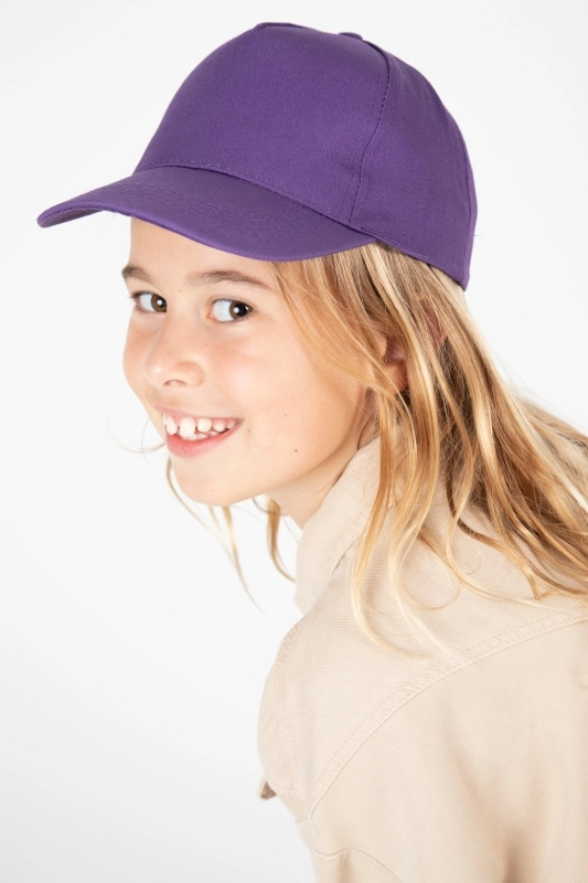 CASQUETTE ENFANT EN COTON - 5 PANNEAUX