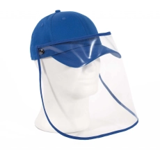 Casquette avec écran transparent