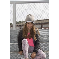 BONNET ENFANT AVEC BANDE BICOLORE CONTRASTÉE