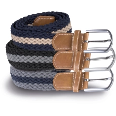 Ceinture tressée élastiquée