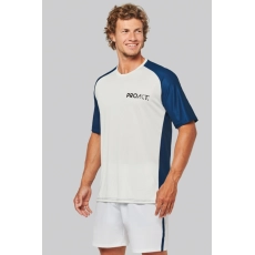 T-shirt de padel bicolore à manches raglan homme