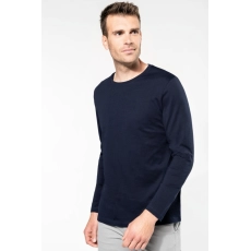 T-shirt Supima® col rond manches longues homme