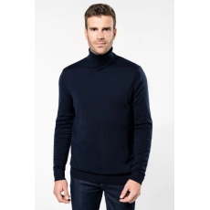 Pull Mérinos col roulé homme