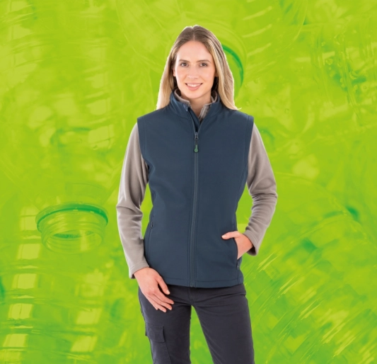 Bodywarmer softshell femme recyclé