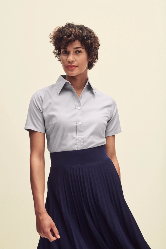 CHEMISE FEMME MANCHES COURTES OXFORD (65-000-0)