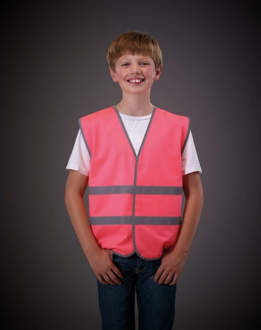 Gilet avec bordures et bandes réfléchissantes