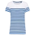 White / Royal Blue Stripe
