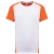 White / Fluorescent Orange
